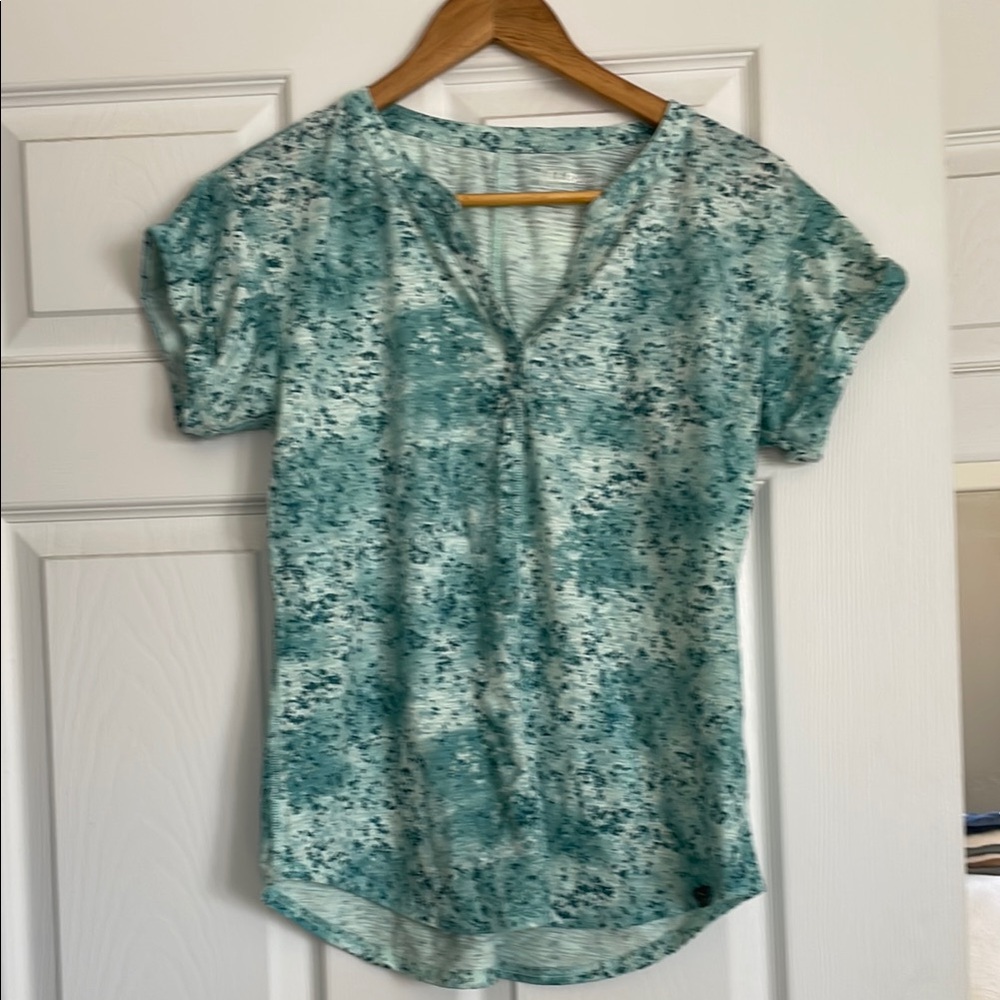 Women's Blue Patterned Top